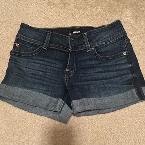 Hudson Jeans Dark Blue Jean Shorts